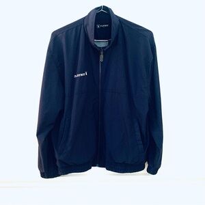 PLAYBOY Vintage Zipper Jacket / Windbreaker, navy